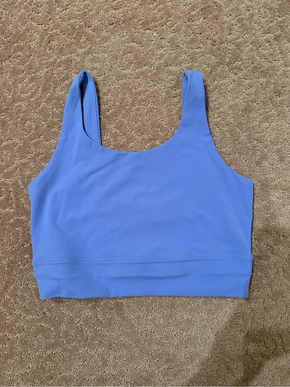 Periwinkle Nike Scoop Neck Sports Bra